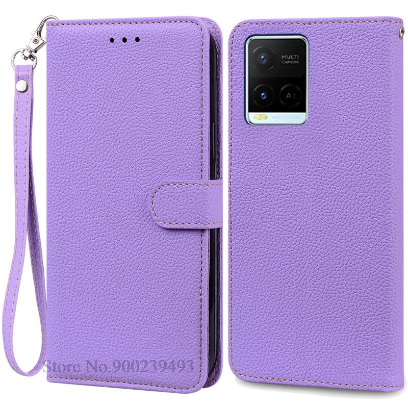 For Vivo Y21 2021 Y21S Deksel Lommebok Flipdeksel For Vivo Y33S Y33T Y32 Y21T Y21E Y21A Y21G VivoY21 Silikondeksel Coque Fundas Etui