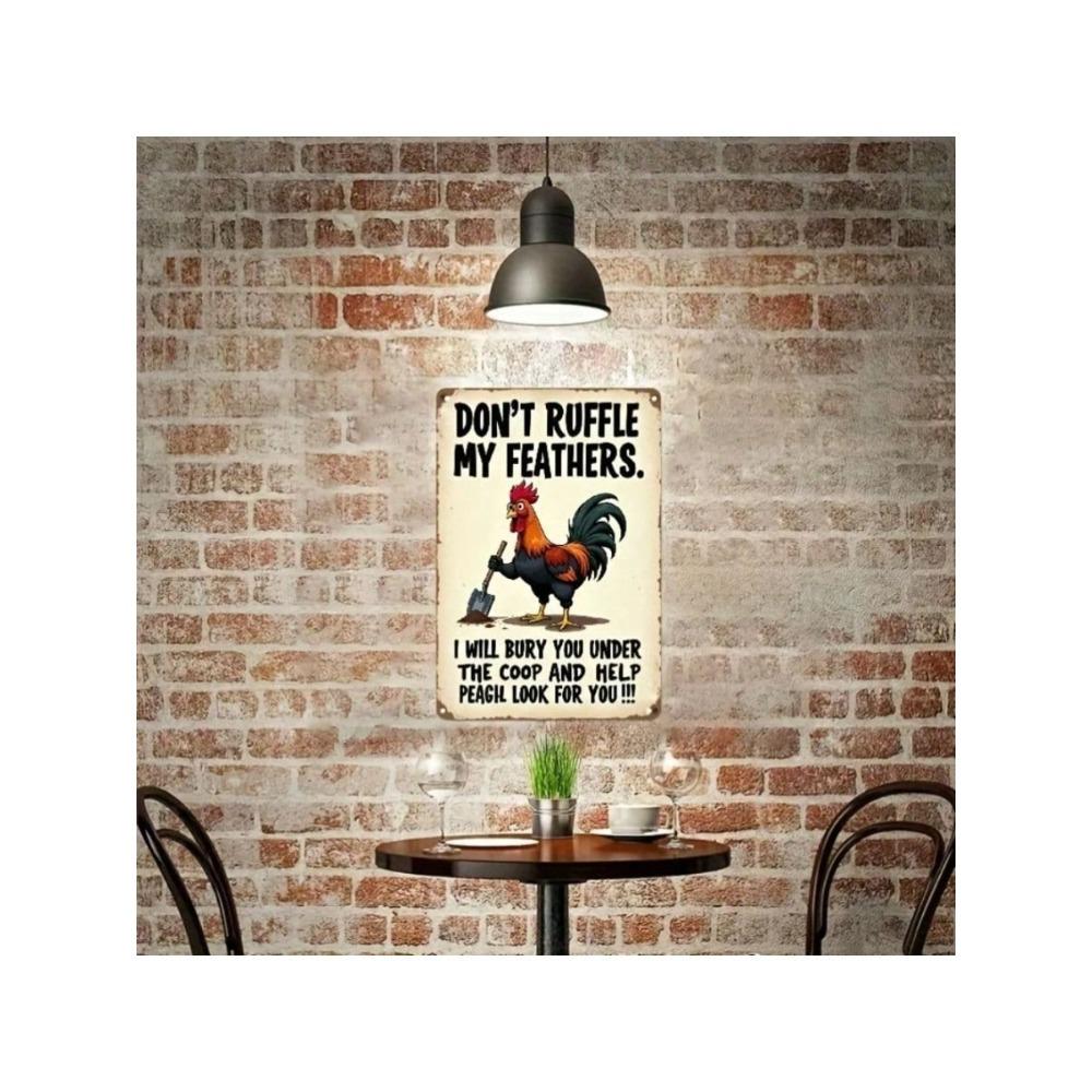 Vintage Tin Sign Wall Decor Metal Plaque Retro Home Art