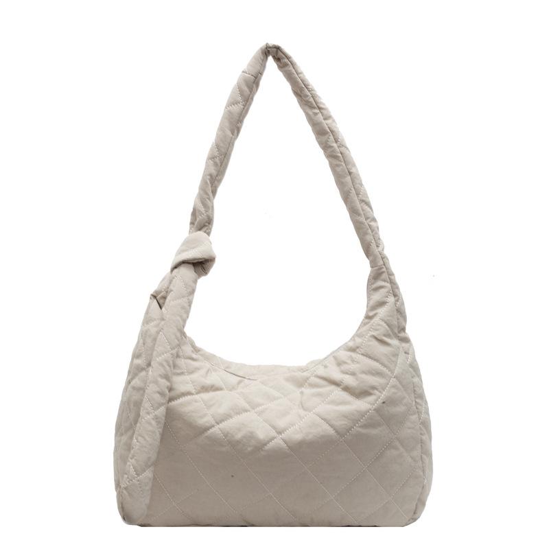 

Трендова модна ромбоподібна повсякденна сумка-месенджер жіноча нова проста бавовняна сумка на плече для студентів коледжу, універсальна сумка-тоут one size fits all