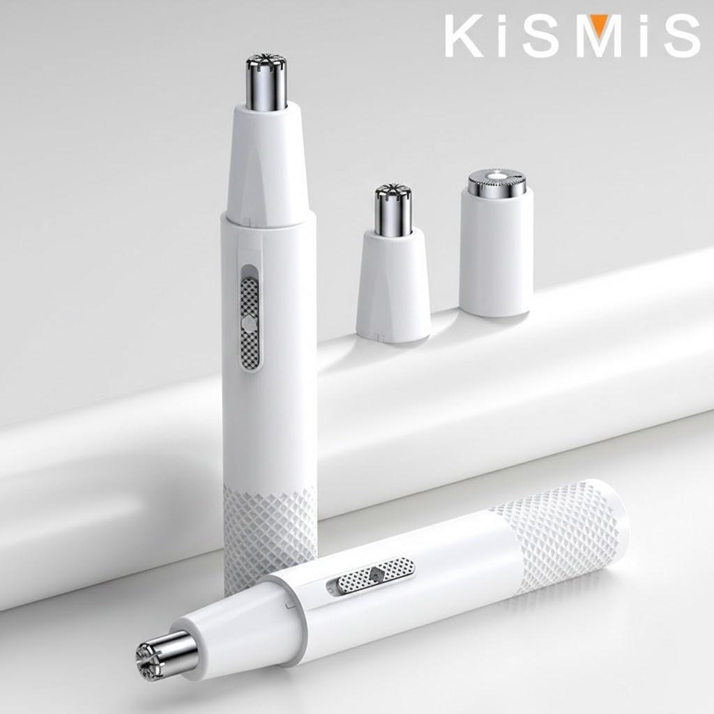 

2IN1 Electric Hair Shaver for Men and Women Nose Ear Trimmer Mini Shaver Facial Hair Remover Grooming Kit белый