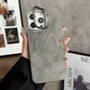 New Plated Lens Ring Bracket for Plain Leather Magnetic Suction Mobile Phone Cases IPhone 16 Pro Max, 15, 14, 13, and 12 Series