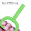 2 Handheld Chew Chewable Silicone Sensory Teething Toys for Encourages Chewing and Lower Back Suitable for Ages Year Toys, D-Shaped Babies, Function,