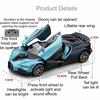 1:32 Scale Tourbillon Atlantic Sports Car Model Toy Pull Back Doors Opened Supercar Sound Light Toys Holiday Celebrations