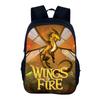 Mochila Kinder Tasche Wings of Fire Rucksack Schule Schüler Taschen Reißverschluss Buchtaschen Wings of Fire Laptop Kindergeburtstagsgeschenk