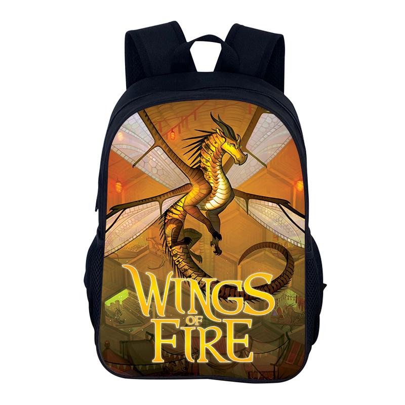 Mochila Kinder Tasche Wings of Fire Rucksack Schule Schüler Taschen Reißverschluss Buchtaschen Wings of Fire Laptop Kindergeburtstagsgeschenk