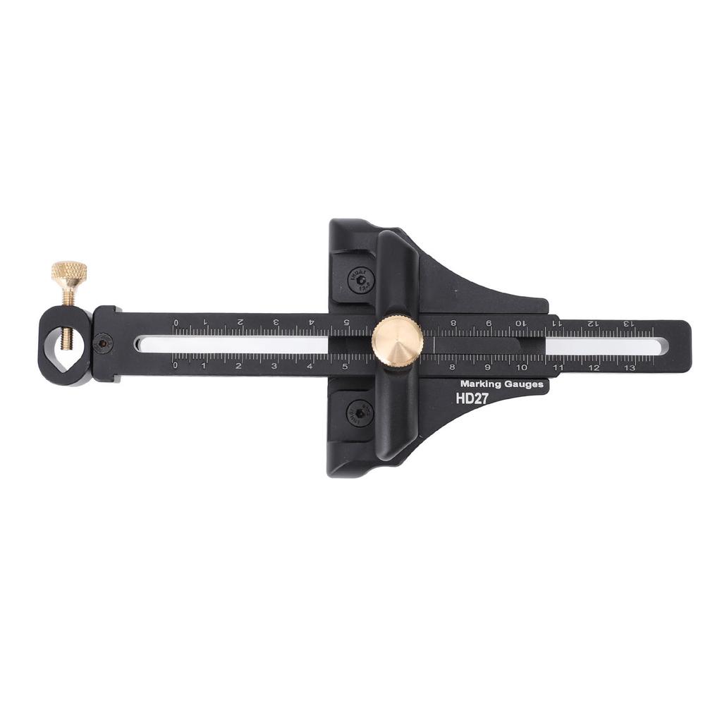 Woodworking Scriber Aluminium Alloy Multifunctional Marking Line Ruler T Type Positioning Scribing Line Drawer for