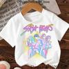 Camiseta de Verano para Niños de Algodón Transpirable y Cómoda de Manga Corta con Estampado de Dibujo Animado de Limón
