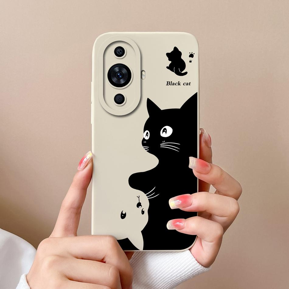 For Huawei Nova 11 Pro Phone Case Cute Design Full Protection Funda For Huawei Nova11 11Pro Soft Liquid Silicone Back Covers