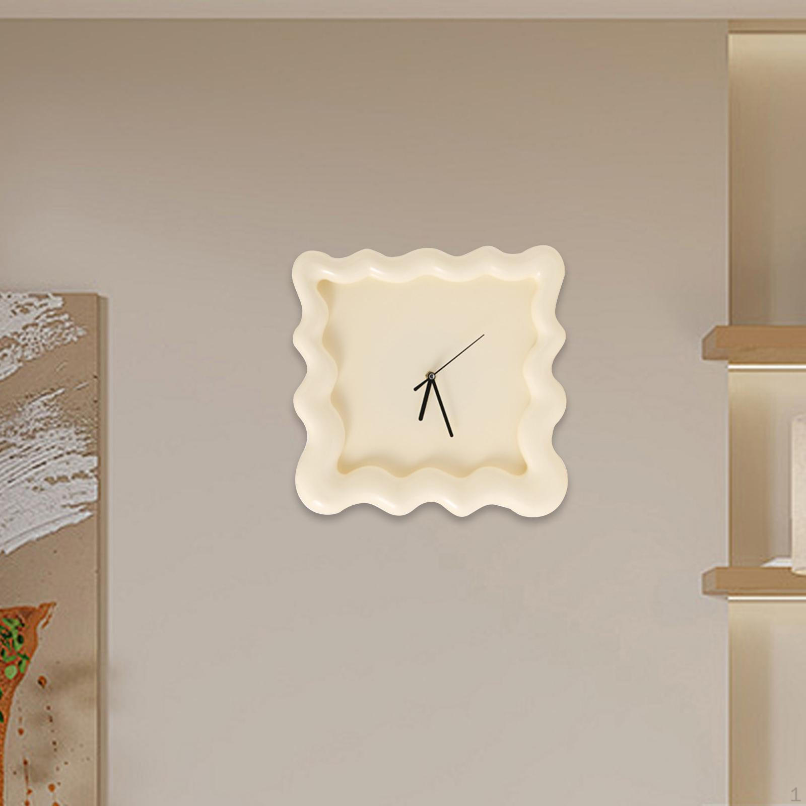 

Декоративные настенные часы, легкие, бесшумные, подарочные, точные, подвесные, декоративные, для учебы, кухни, бежевый