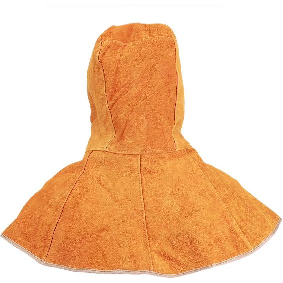 Leather Welding Hood Full Welding Helmet Welding Hood Cover Welding Protective Gear Welding Hat for Welding Neck Protector