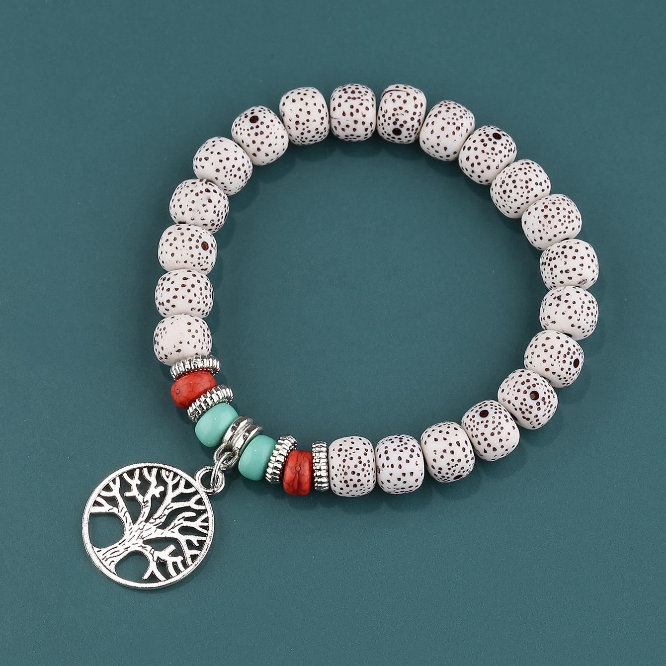 

Минималистичный женский браслет Bodhi в богемном стиле с одним кругом и бисером «Древо жизни»