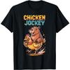 HYETYDV Chicken Jockey Capybara Lovers Pixel Art Gamer Funny T-Shirt