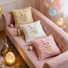 Housse de Coussin Lapin de Pâques Housse de Coussin Décorative Pour Canapé