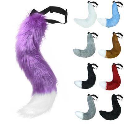 Cosplay Animal Tail Props Αξεσουάρ Προσομοίωση βελούδινης ουράς ζώων