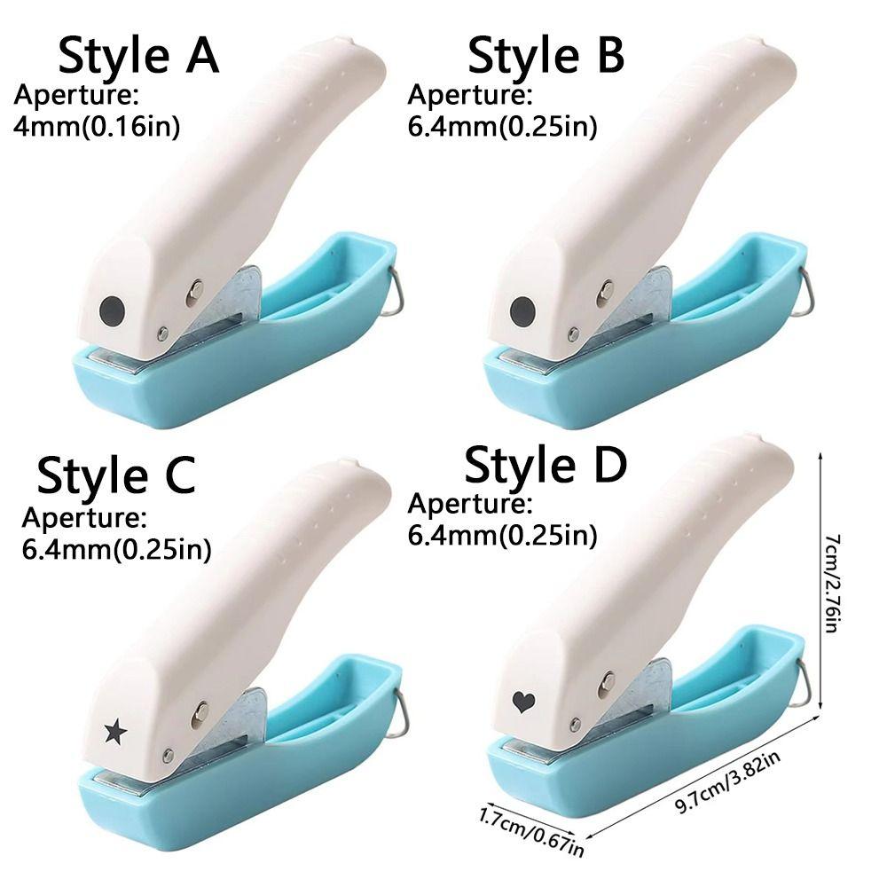 Labor-Saving Page Punch Embosser Press-Type Punching Machine Stationery Paper Puncher  Card Making