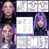 Halloween Anime Kpop Demon Hunter Group Tattoo Stickers Saja Boys Rumi Demon Boy Group Stickers for Parties Cosplay Performance
