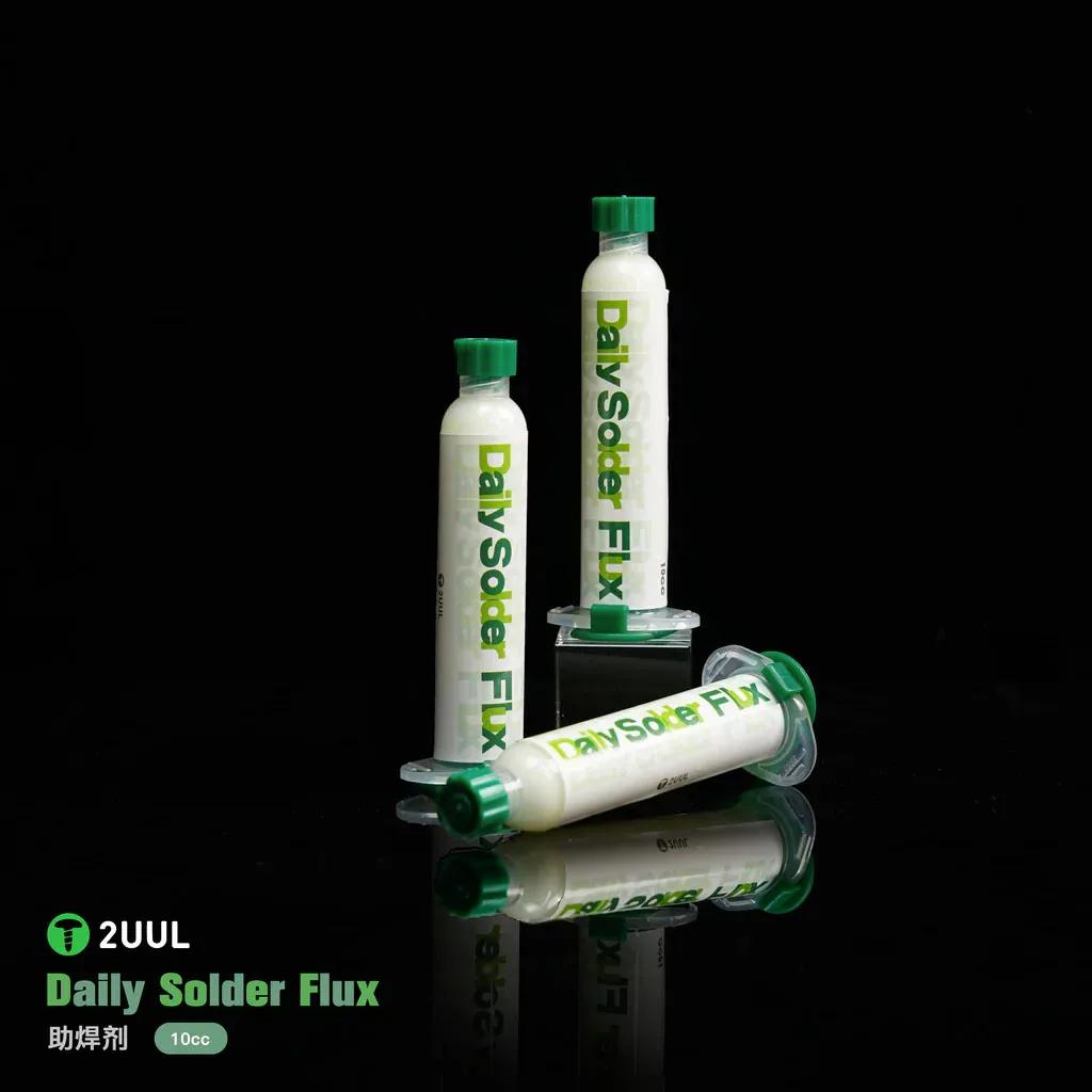 

2UUL SC14 Daily Solder Flux 10cc Fast-Curing High-Temperature Resistant Flux for Phone Laptop & Electronics Assembly PCB Repairs