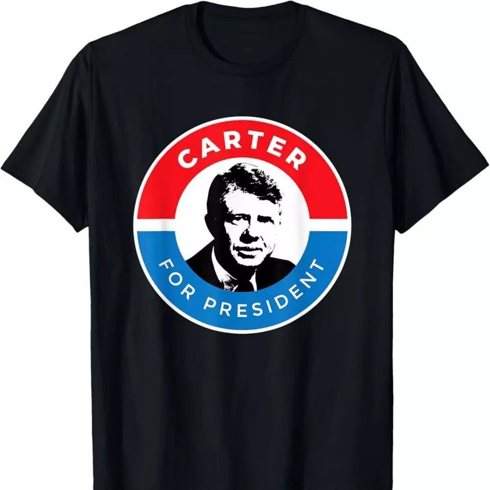 

MEMORY Jimmy Carter for president black T-shirt short sleeve Unisex T-Shirt L