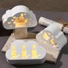 DIY Candle Lamp Silicone Mold Soft Creative Tombstone Resin Molds Halloween Decoration Hollow Out Halloween Candle Jar Mold