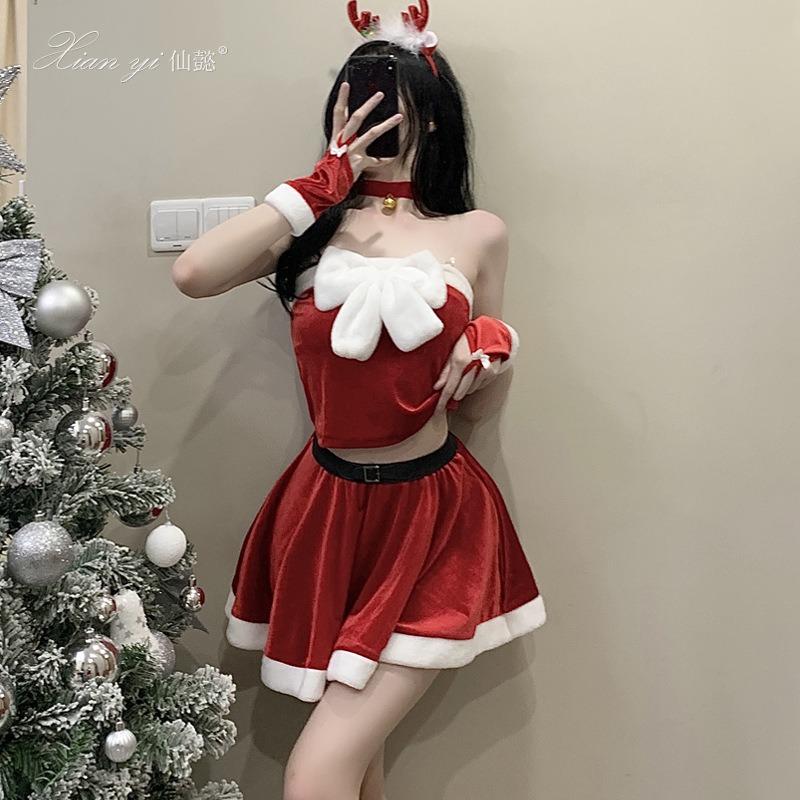 Elk Christmas Costume Female Sexy Costume New Robe Sweet Halloween Costume Suit