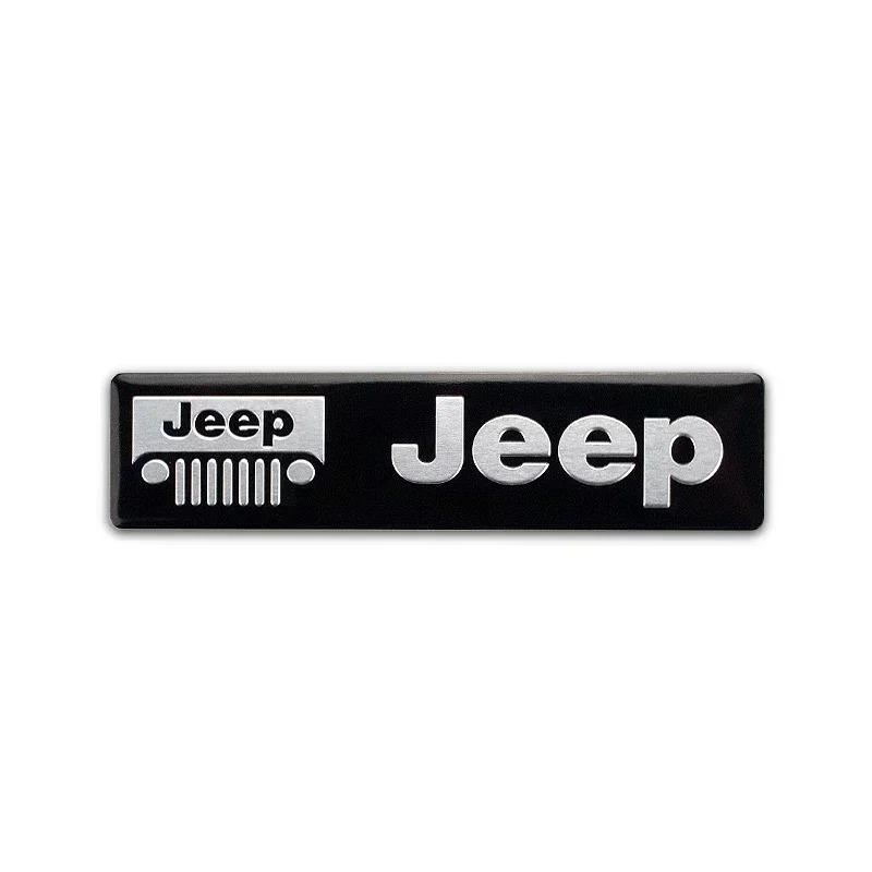 CYKVUD1 3D Car Emblem Body Rear Trunk Sticker Badge Decoration Decal For Jeep Wrangler Grand Cherokee Gladiator Liberty Compass Renegade