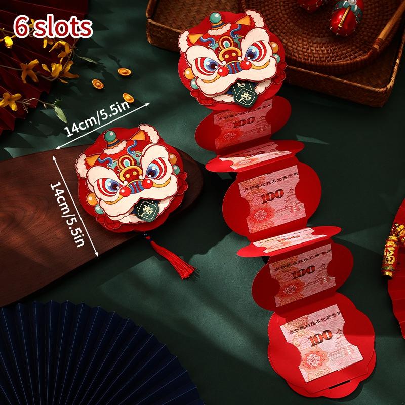 Horse Year Foldable Hongbag New Year Red Envelope Chinese Traditional Red Money Pouch Lucky Money Pouch New Year Gifts