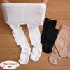 Girls’ 60D Thin Velvet Anti-Pilling Dance Tights - White, Spring/Autumn