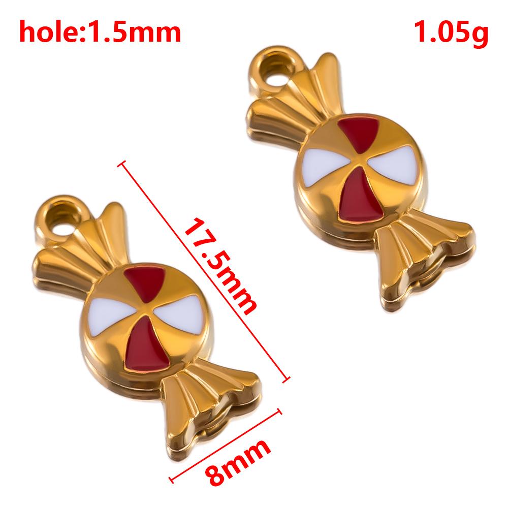 

2pcs Stainless Steel Enamel Boots Crown Skirt Candy Gift Box Baby Bottle Necklace Charms DIY Earring Jewelry Material Findings 2pcs