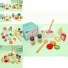 Fun Wooden Simulation Vegetable And Fruit Seasoning Salad Ingredient Toy Set For Interactive Play And Learning