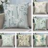 Bamboo Luxury Cushion Cover Plush Fabric Soft Double-Sided Printed Sofa Warm Winter Home Child Gift Pillow Case
