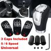 Universal 5/6 Speed Black Car Manual Gear Stick Shift Knob Shifter Lever Head