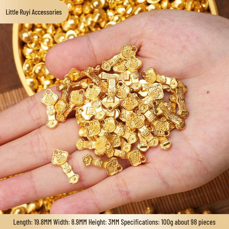 

Креативное латунное украшение в виде золотого слитка - Мини-золотой слиток, символ богатства, для новоселья, свадебного подарка или домашнего декора