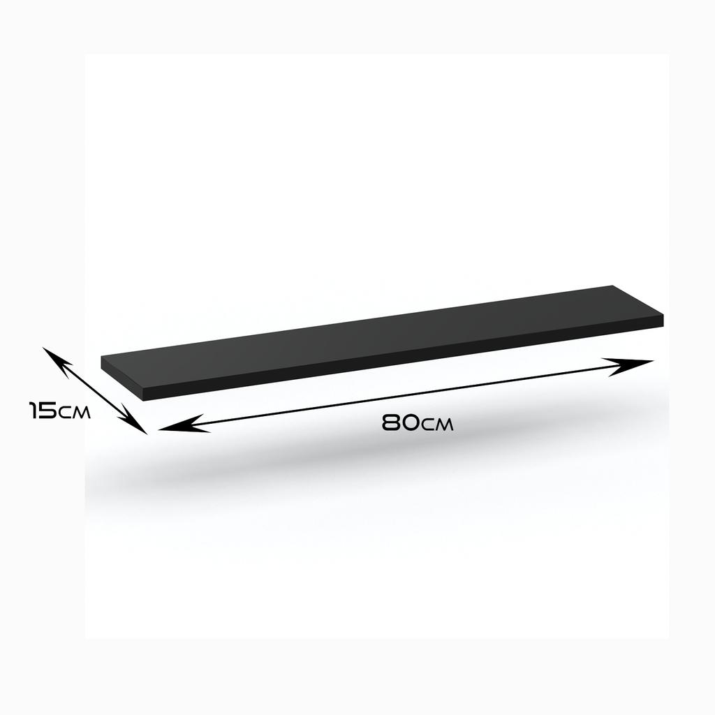 BLACK HANGING BOOK SHELF 80 CM