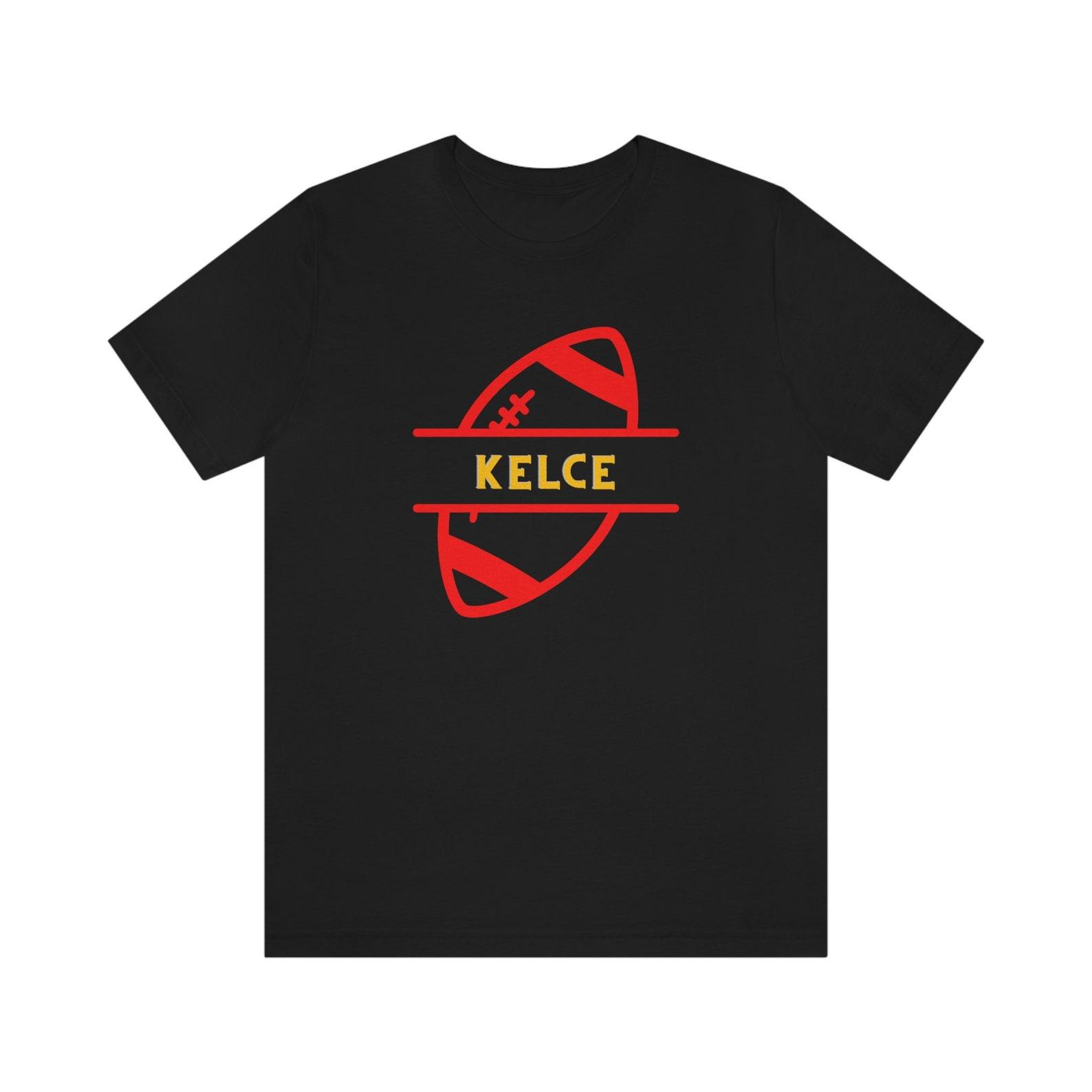 Travis Kelce Football, Kansas City Chief s Football, Jersey Short Sleeve Tee, travis kelce, kansas city chiefs, kansas city chiefs shirt L