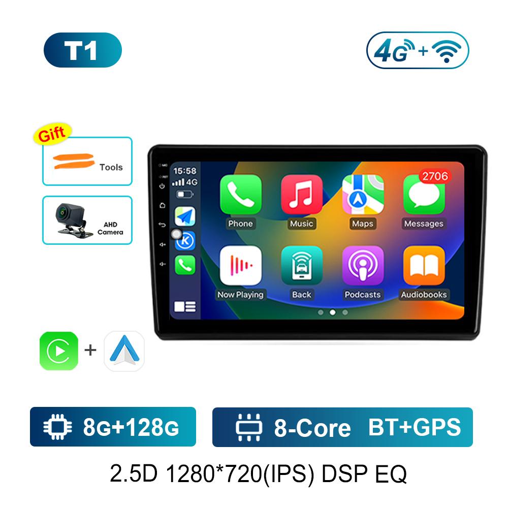 Car Video Multimedia Player Bluetooth Carplay for Hyundai Elantra 3 2003 - 2010 WiFi Android OS GPS Navi 2.5D Screen Auto Tools