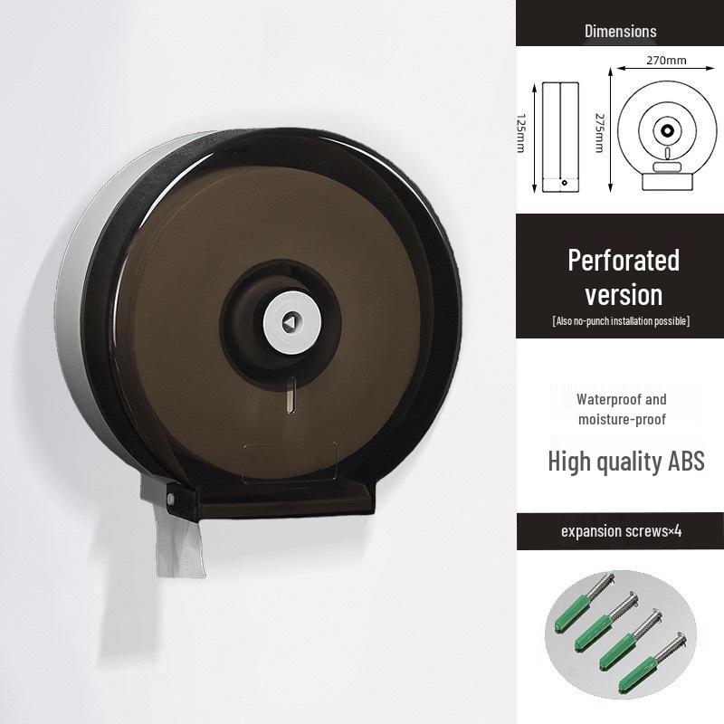 Waterproof Large Roll Toilet Paper Holder for Hotel or Guesthouse Bathrooms
