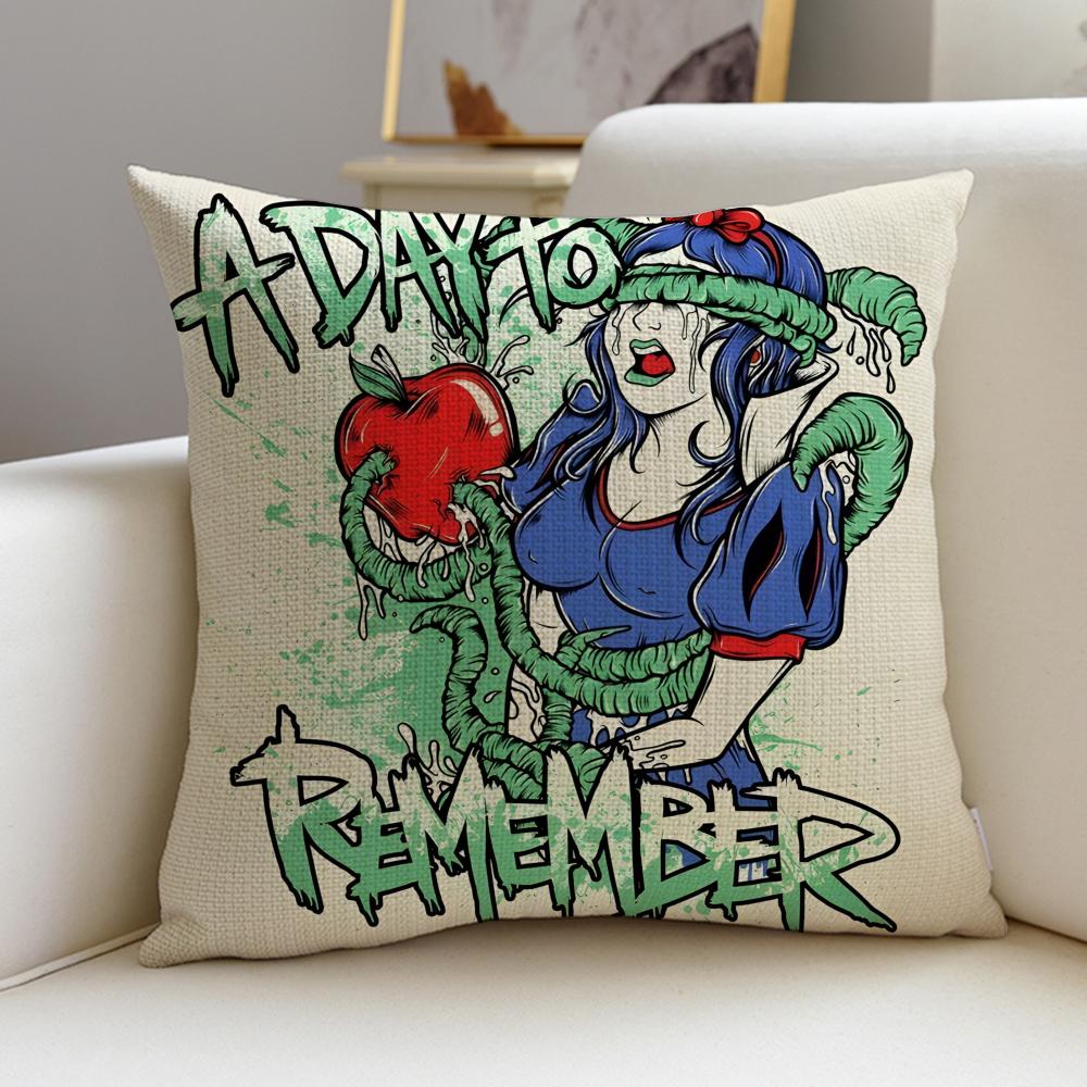 AA Day to RememberS Cushion Cover Breathable and skinfriendly linen pillowcase square removable and washable cushion