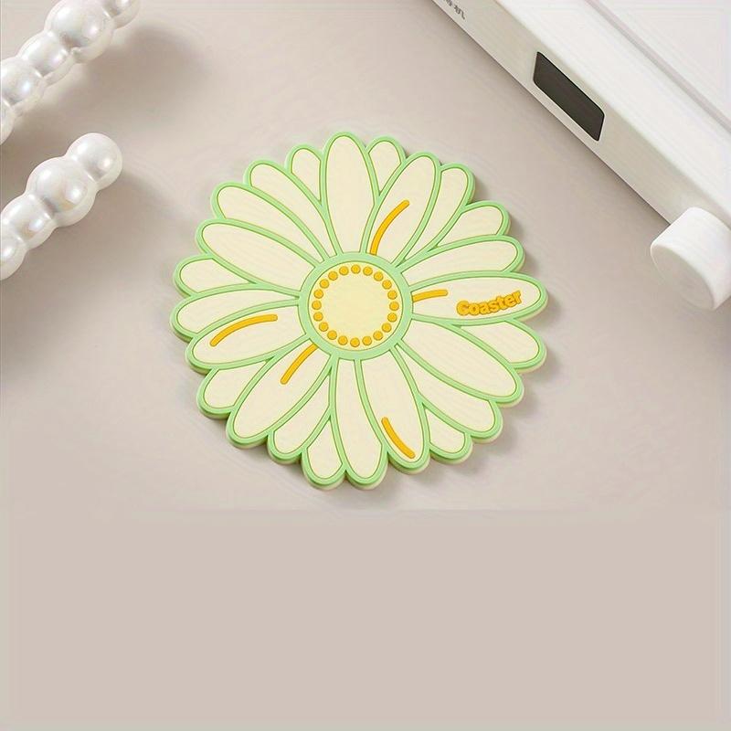 

Daisy Sunflower Silicone Coasters | Nordic Style High-End Dinnerware Mat, Suitable for 11 Holidays Use