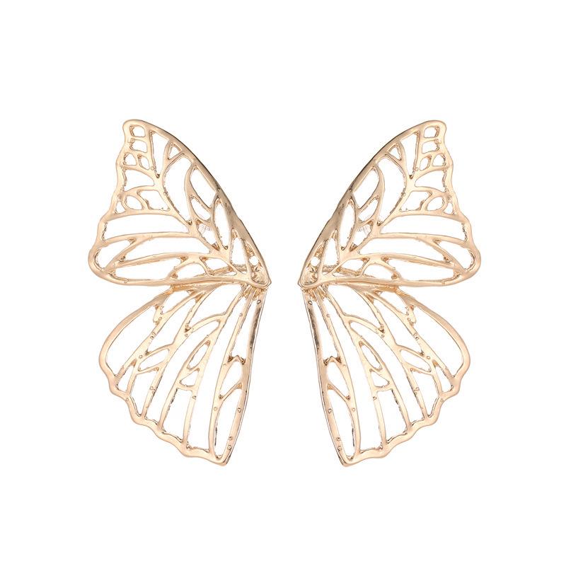 Exquisite 3D Butterfly Wing Stud Earrings - Elegant European  American Fashion Statement