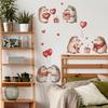 Valentine's Day Hedgehog Heart Balloon Bedroom Living Room Entrance Hall Home Background Beautification Wall Stickers
