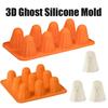 Ghost Chocolate Candy Molds Reusable Halloween Silicone Mold Cute Ghost Ice Mould for Jelly Chocolate Candy Gummy