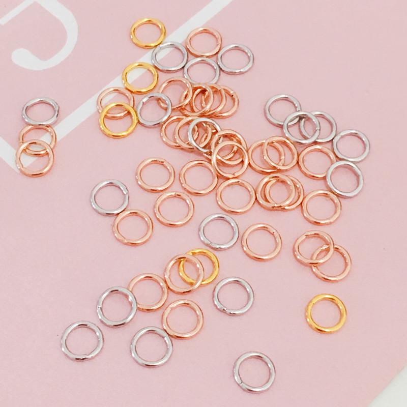 Conector inel deschis placat cu aur de 18k din argint sterling pentru bijuterii DIY