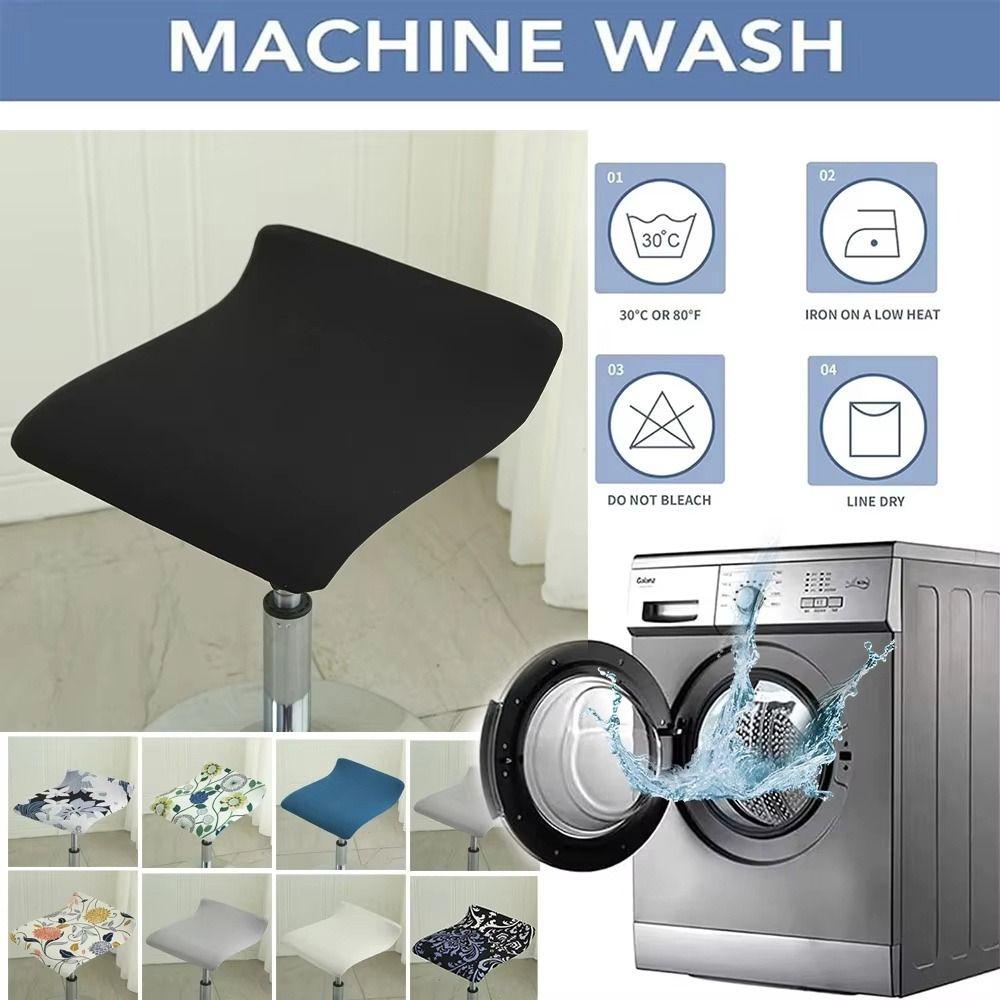 Elastic Cashier Chair Cover All-in-one Dustproof Office Swivel Chair Cover Square Chair Cover for Cashier Rotating Swivel Stool
