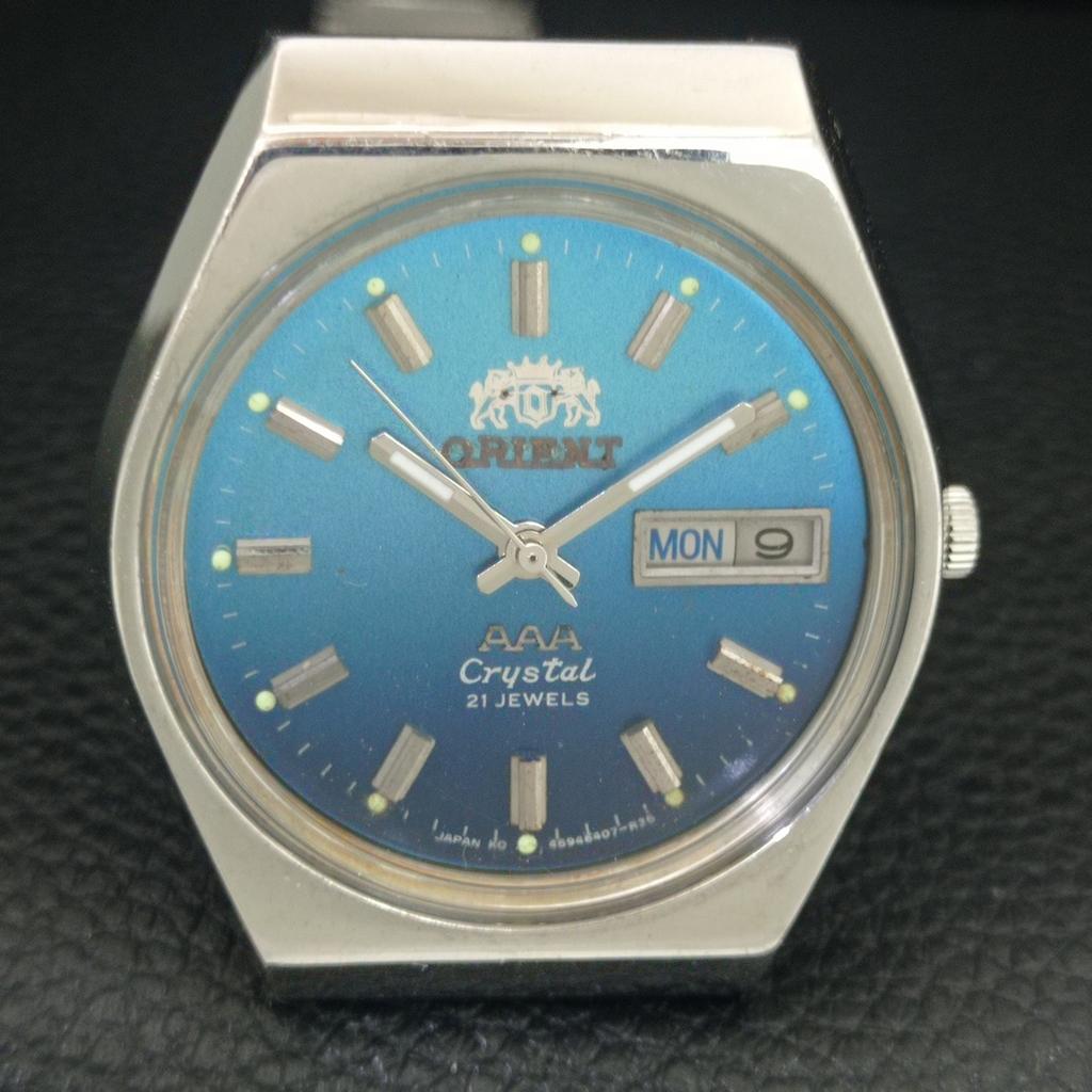 JAPAN VINTAGE ORIENT AAA CRYSTAL AUTOMATIC MENS ORIGINAL DIAL WATCH A707774-1