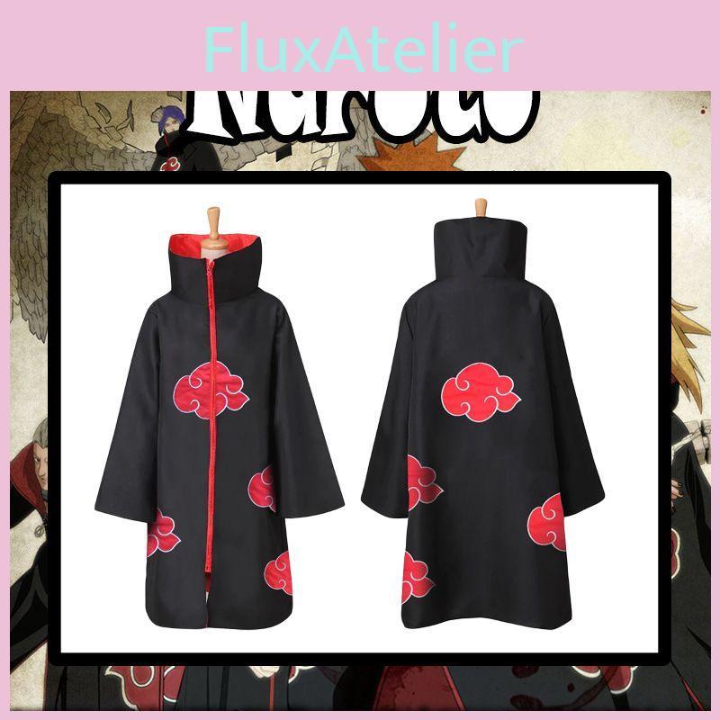 Intricate Akatsuki Cloak Kimono Uchiha Tobi Obito Cosplay Costume For Anime Enthusiasts