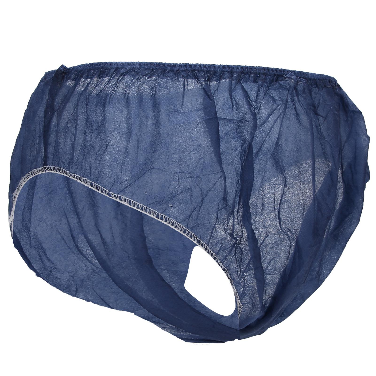 

20pcs Unisex Disposable NonWoven Underwear SPA Sauna Breathable Underpants Blue