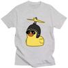 Funny Rubber Duck Sunglasses Print T Shirt Fashion Men's Women's Oversized Cartoon T-Shirts Cotton Oversized T Shirts Streetwear