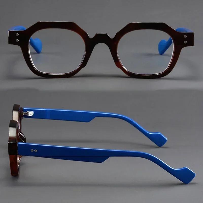 Unisex Retro Small Frame Polygonal Reading Glasses HD Anti Blue Light Presbyopia Eyewear Diopter 0 TO +4 0