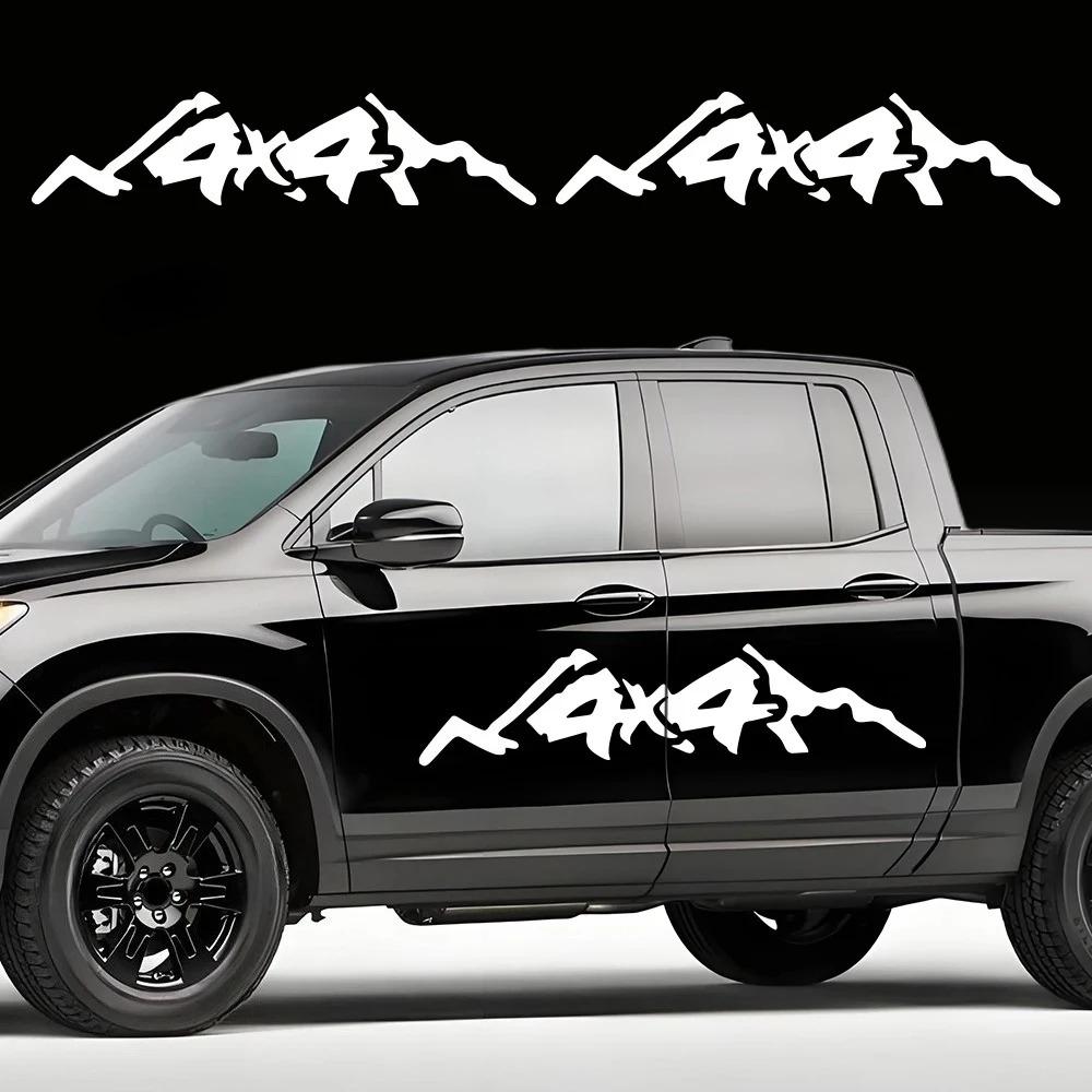 4X4 OFF ROAD Sport Mountain Graphics Sticker Pickup Trunk Car Body Door Side Decor Vinyl Decals Stripes For Honda Ridgeline