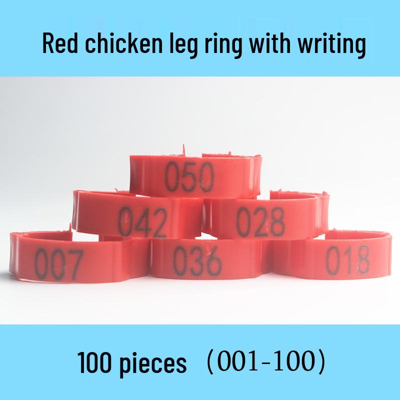 Laser Engraved Poultry Leg Rings for Chickens, Ducks, and Geese - Identification Markers